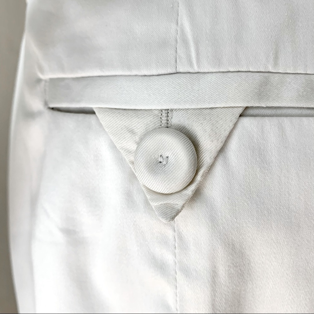 MARC BY MARC JACOBS Pencil Skirt With Pleats on Back 100% Cotton Sateen White - Picture 8 of 13